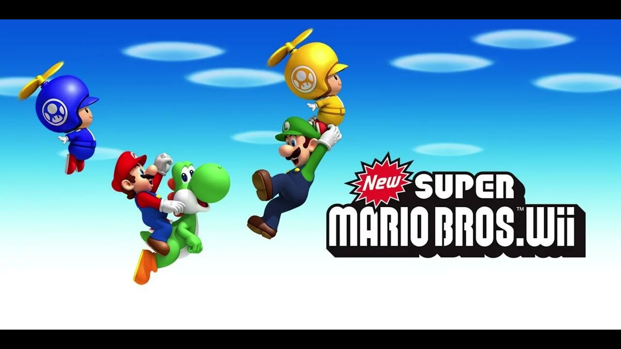 New Super Mario Bros. Wii - 8 Bit Style Overworld!