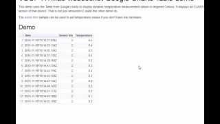 google charts table demo