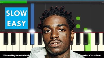 Kodak Black ZEZE ft Travis Scott & Offset Very Easy Slow Piano Tutorial - Notes
