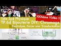 Tp64 bijouterie diy  chromage electrolyse forcer une transformation chimique