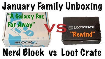 Nerd Block vs Loot Crate - Unboxing January 2015