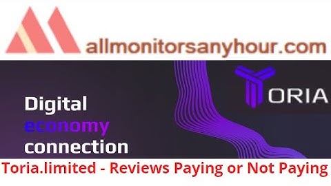 Toria.limited, Reviews Paying Or Not Paying ? & #HYIP daily update, #all hyip monitors 24 hour,