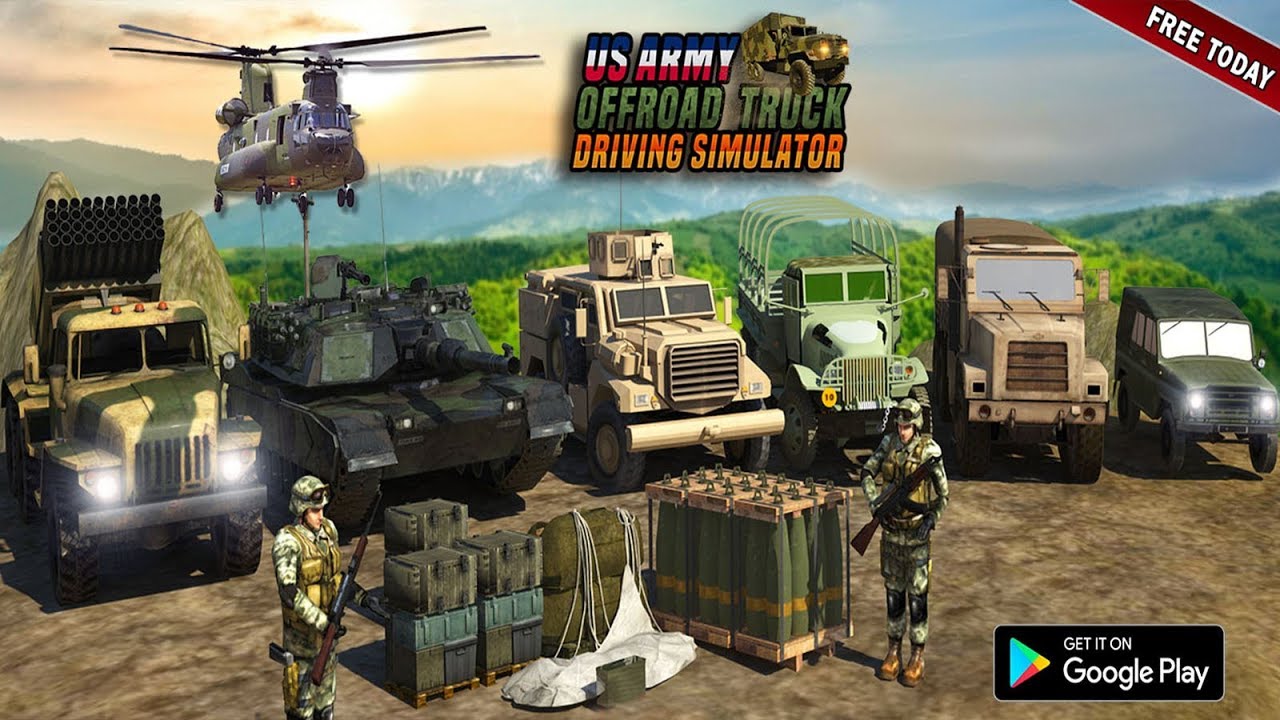 Offroad Army Transporter Truck Driver: Army Games New Android Gameplay