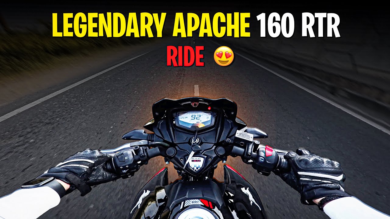 Apache Rtr 160 Riding Legend is Back😍 | New Updated Apache RTR 160 Ride🔥 | - YouTube