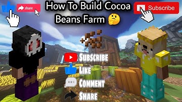 How To Build A Cocoa Beans Farm In Hypixel Skyblock 😍❤️ || ( Tutorial ) Cocoa Beans Farm 😍👌 || #29