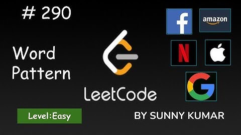 Word Pattern | Maths | hashMap | 290 LeetCode | Day 17