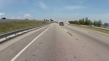 Driving on the highway in reverse