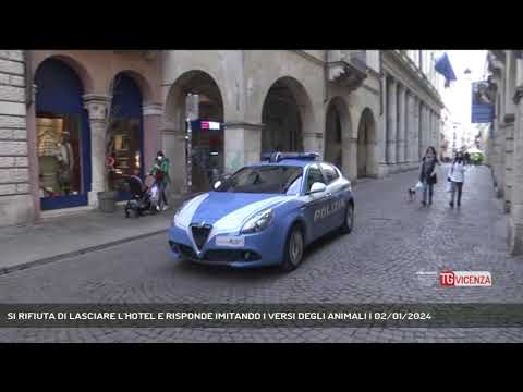 SI RIFIUTA DI LASCIARE L'HOTEL E RISPONDE IMITANDO I VERSI DEGLI ANIMALI | 02/01/2024