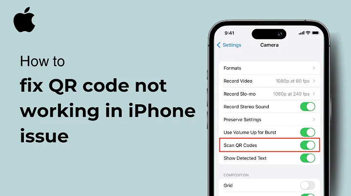 How to fix QR code not working in iPhone issue ( iOS ) 2024