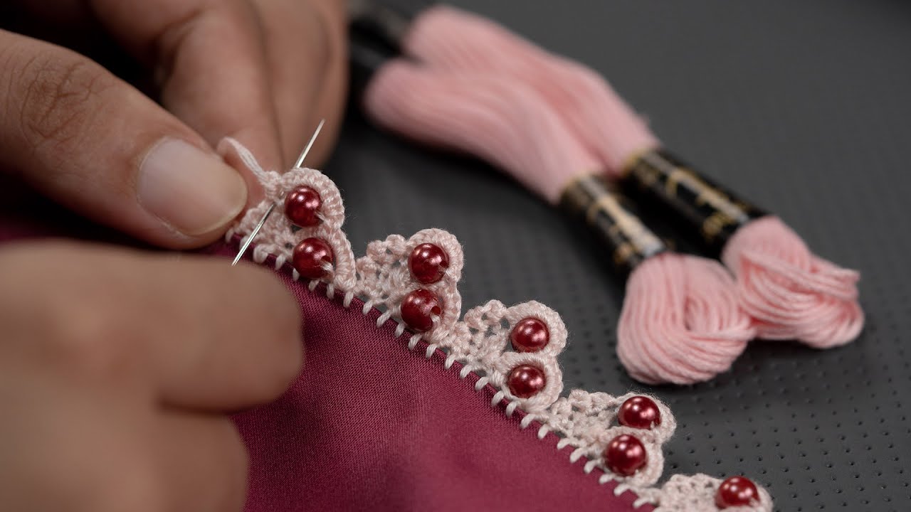 Beaded Needle Lace Pattern A Simple Dressmaking Enhancement