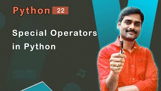 Famous Special Operators in Python - Python Tutorial 22 🚀 Profile