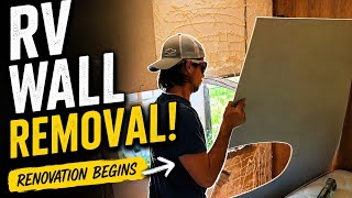 Replacing a Class C RV Laminated Wall Panel 5-Min Timelapse! Profile