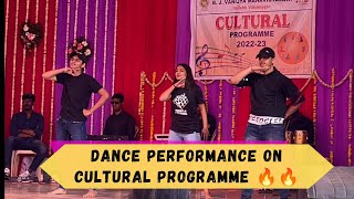 DANCE PERFORMANCE IN COLLEGE 🔥|| CULTURAL PROGRAMME 💫 || BJVM COLLEGE ANAND