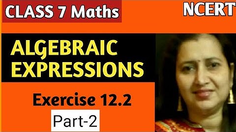 Class 7th Maths|Chapter 12 Exercise 12.2 Q1| Algebraic Expressions|NCERT|CBSE|Part-2