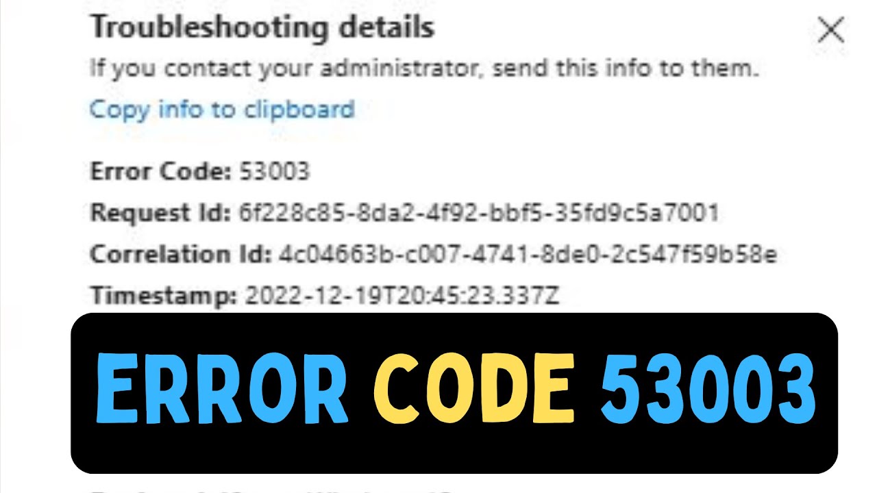 How to Fix Error Code 53003 On Windows 11 - YouTube