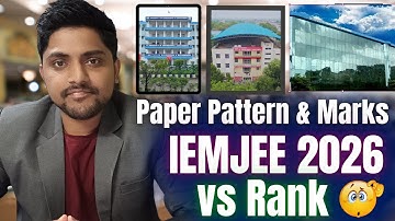 IEMJEE 2026 Paper Pattern & Marks vs Rank | Placements Fees Jobs | IEM Saltlake Newtown