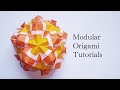 【折り紙】くす玉 - 陽気 / Origami Modular Kusudama - Yoki