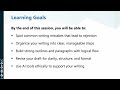 1.1 — Learning Objectives | Scientific Writing Essentials