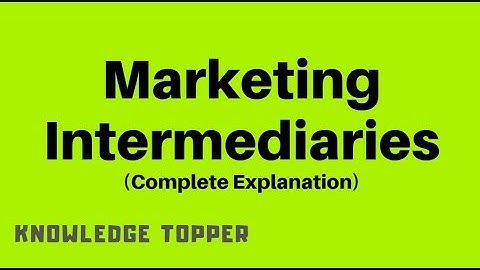 Marketing Intermediaries | Channels of Distribution | Marketing Channel (Urdu/Hindi)