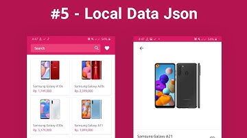 Online Shop #5 - Adding data to android application using local json