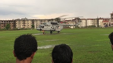 IIT Guwahati Helicopter Take off demo at Techfest