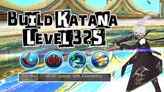 Build Katana DEX STR Full Damage No Graze Level 325 - Toram Online