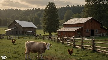 Songs from the Heartland – Relaxing American Folk Music with Scenic Rural Farm Views