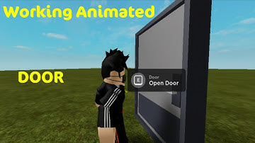 Working Animated Door | Roblox Studio Tutorial