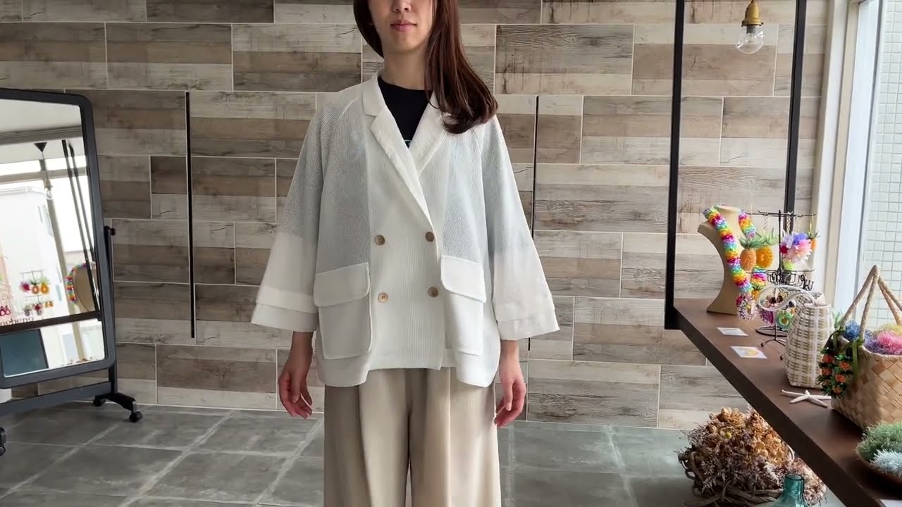 CYAN TOKYO／シアン トーキョー】ニットライクWメッシュジャケット