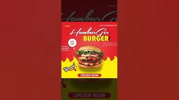 Burger 🍔 Posters/Flyer For Social Media #design #coreldrawtutorials
