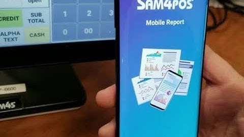 SAM4POS mobile report app