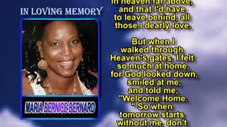 Maria Bernice Bernard  memorial