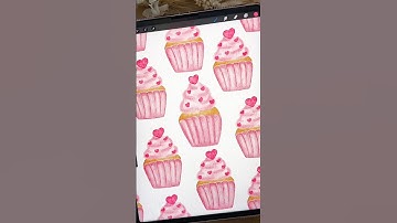 How to draw cupcakes for Valentine’s Day on procreate #art #procreate #digitalart #drawingtutorial