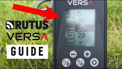 RUTUS VERSA GUIDE - features and settings | Metal Detecting