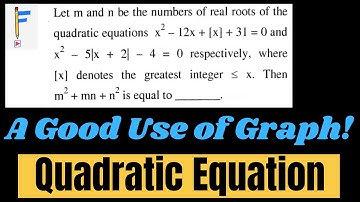 JEE Mains 2023: Quadratic Equation with Modulus & G.I.F. Solved Graphically | JEE PYQs | JEE 2025