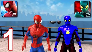 POWER SPIDER 2 - HOMEM ARANHA AZUL VS VENOM VERDE - Android