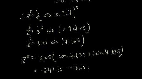 NCEA LEVEL 3 Complex Number (91577) - Introduction To De Moivre