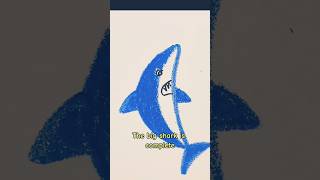 How to draw a shark easily | let's learn to draw #oilpastel #comparison #drawing #easydrawing