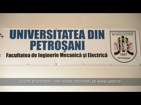 Facultatea de Inginerie Mecanica si Electrica - Universitatea din Petrosani