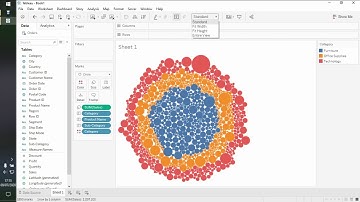 How to Create a Packed Bubbles in Tableau Desktop