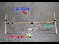 Homemade Styrofoam hot wire cutter