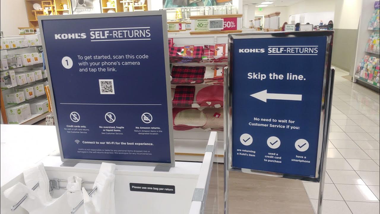 kohls self returns, the future YouTube
