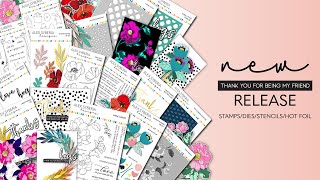 February 2023 Stamp | Stencil|Die | Hot Foil Release Intro
