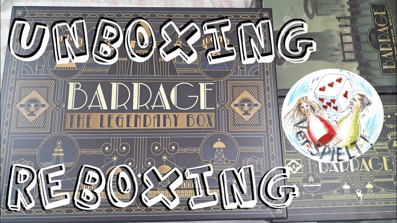 Unboxing + Reboxing und Review Barrage Legendary Box, Wasserkraft Big Box, How to store everything