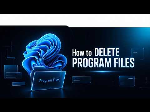 How to delete program files folder in windows 11 (Step by Step)