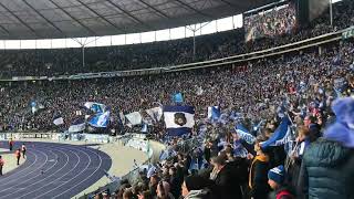 Hertha BSC - Ich bin wieder hier in meinem Revier Fangesang Fans Ostkurve - Derby Union 09.04.2022