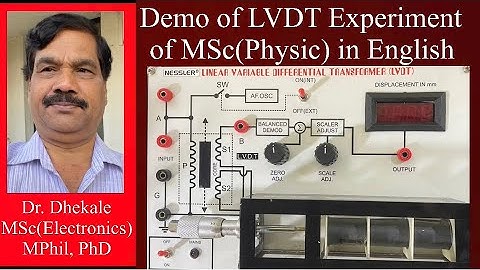 Demo of the experiment: Linear Variable Differential Transformer(LVDT) #perfectelectronicsmidcwai