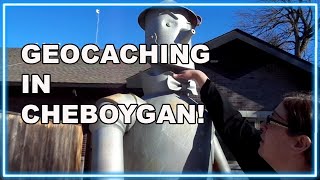 GEOCACHING in Cheboygan, Michigan! Finding the Best Caches Up North!