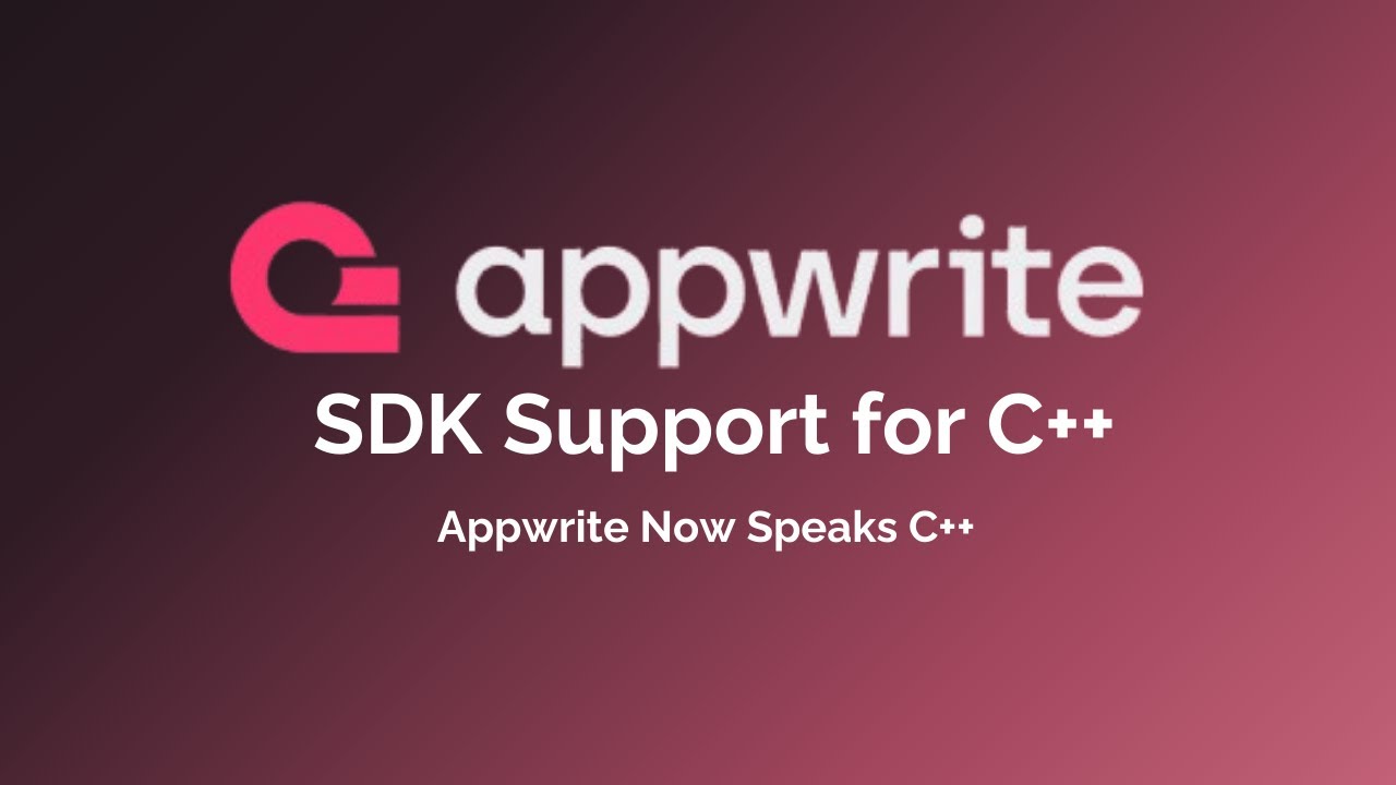 C++ SDK for Appwrite – Built from Scratch! - YouTube