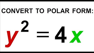 convert y^2=4x to polar form